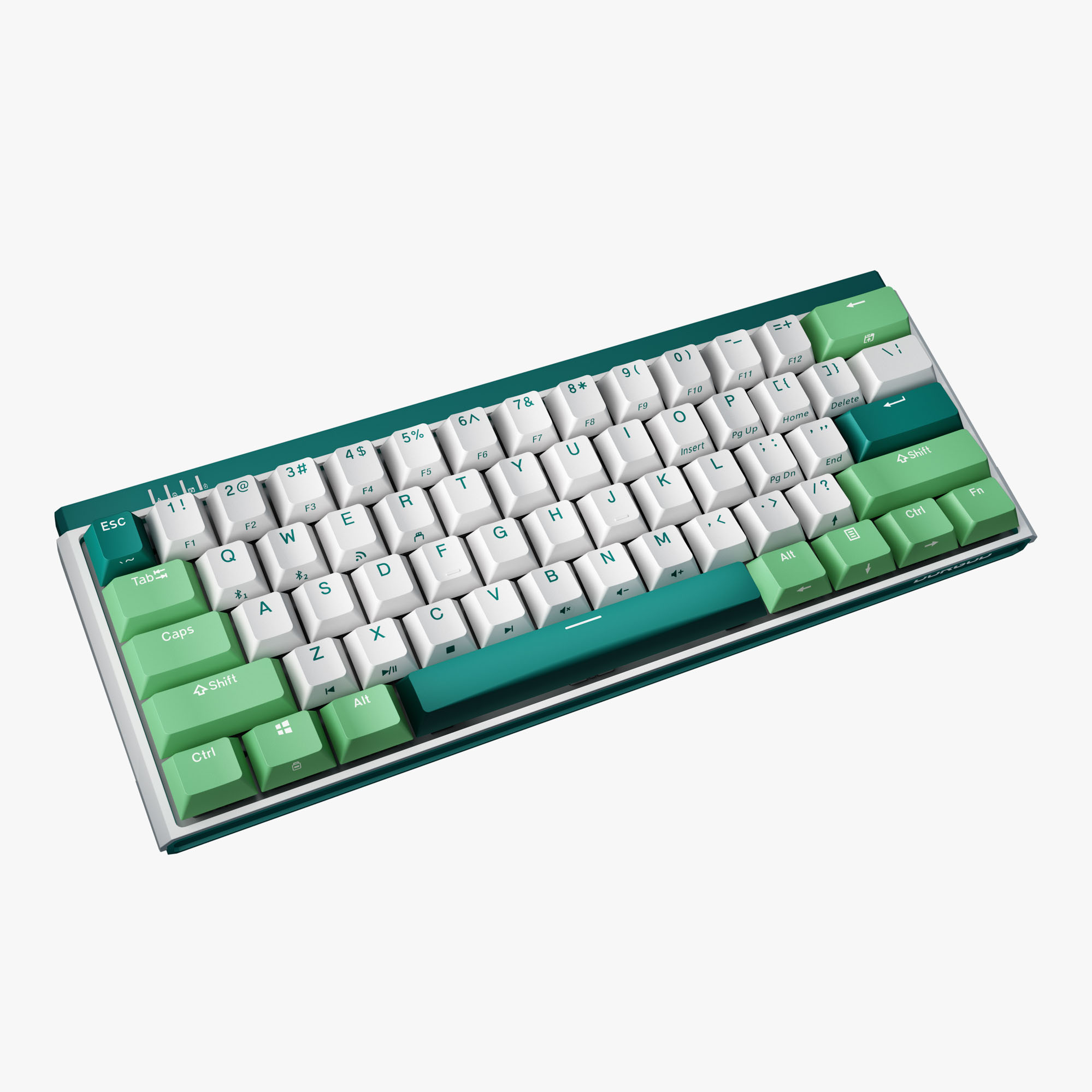 DURGOD K330w/ K330w PLUS Mint | Green Mechanical Keyboard with Versatility