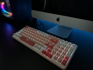 Classic White Backlight with Stunning Pink Mechaincal Keyboard K615