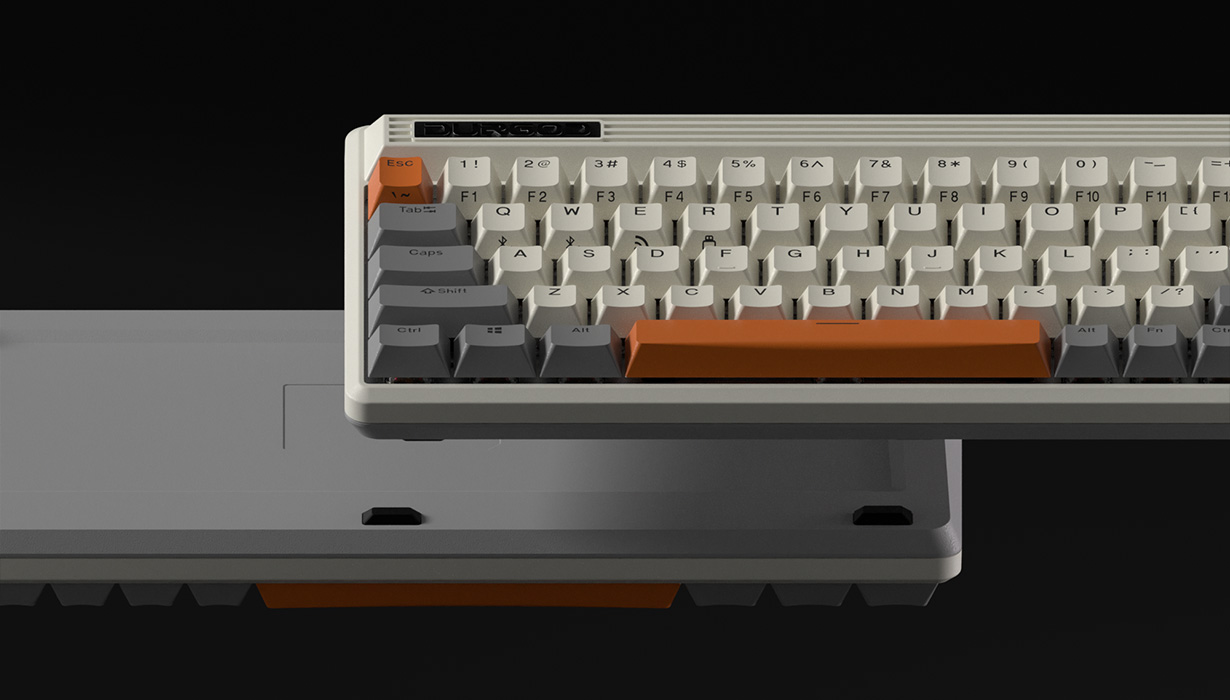 DURGOD Beige Mechanical Keyboard | K230 Fusion Original