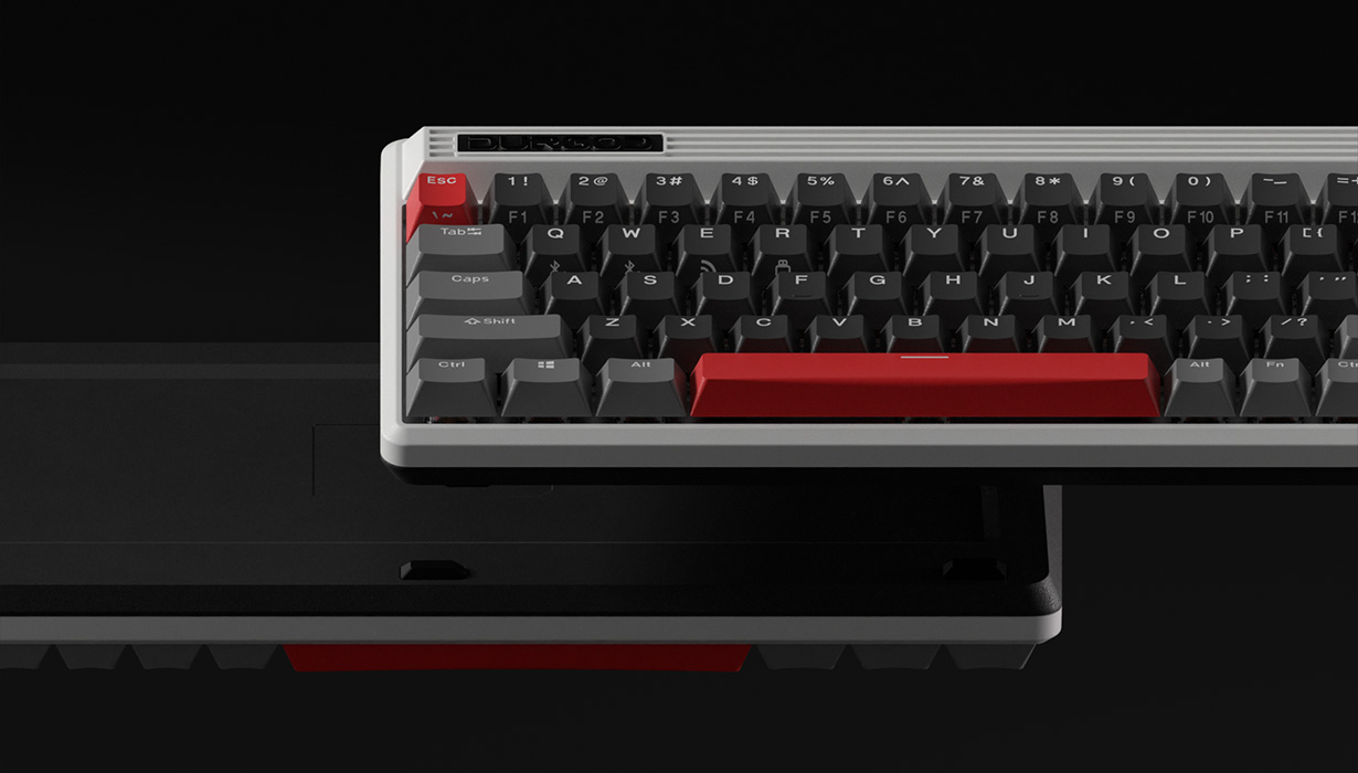 DURGOD FUSION STEAM | BLACK AND RED MECHANICAL KEYBOARD