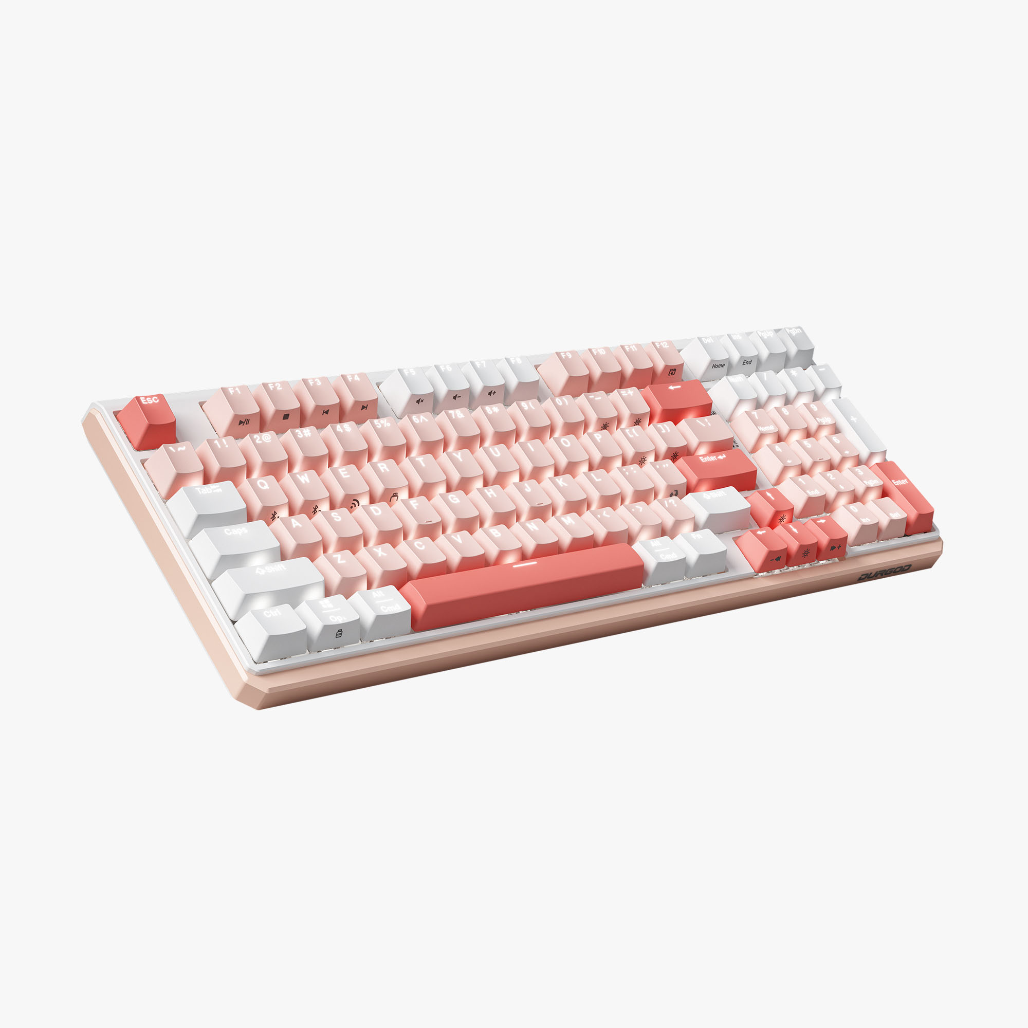 Versatile and Stylish Pink Mechanical Keyboard | DURGOD K615